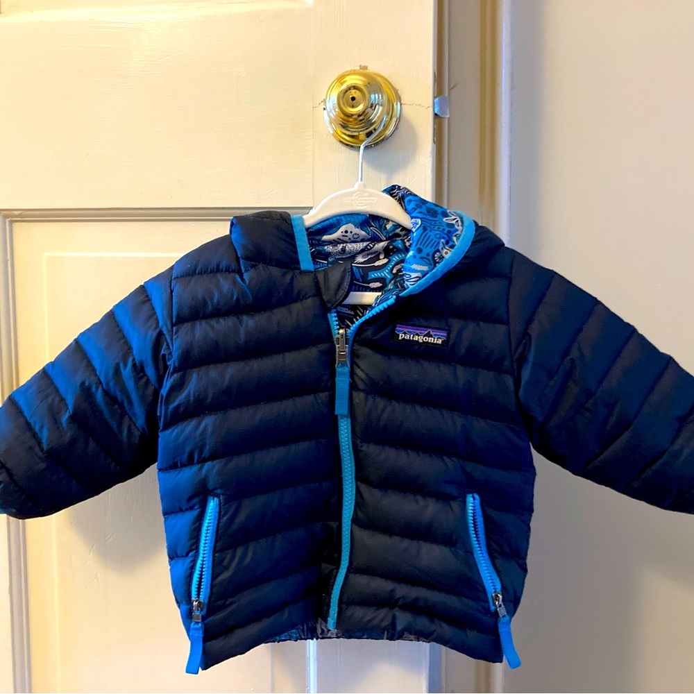 Patagonia reversible down coat